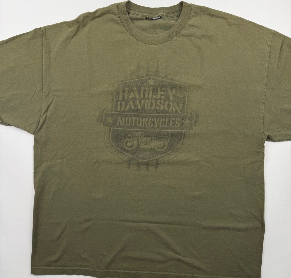 Harley-Davidson Performance Syracuse NY Olive Green Graphic T-Shirt Men's XL